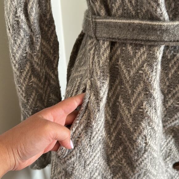 Moth | Gray and White Knit Duster with Belt Size S - Picture 4 of 11